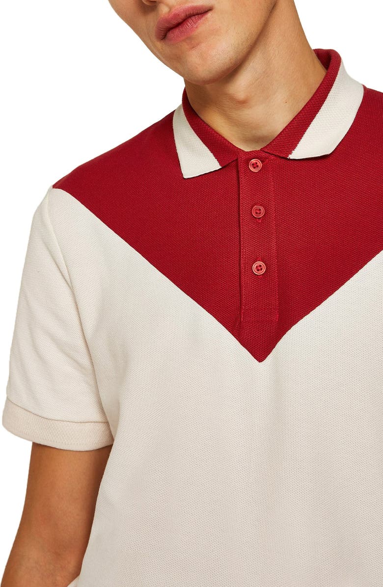Topman Chevron Polo, Alternate, color,