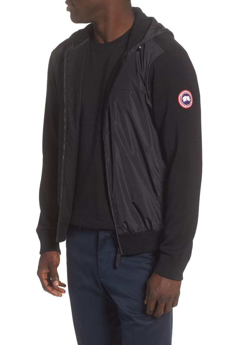 Windbridge Zip Hoodie, Main, color, BLACK
