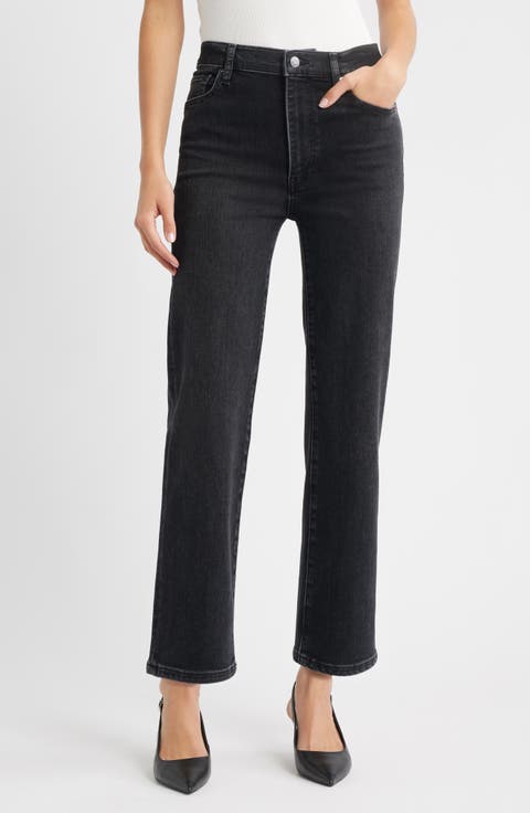 FRAME Pixie Le Straight Leg Jeans (Meteor) (Petite)