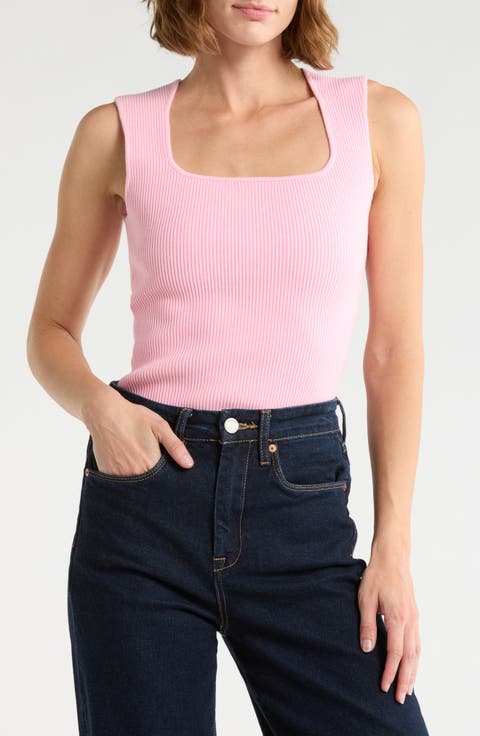 Square Neck Sweater Tank