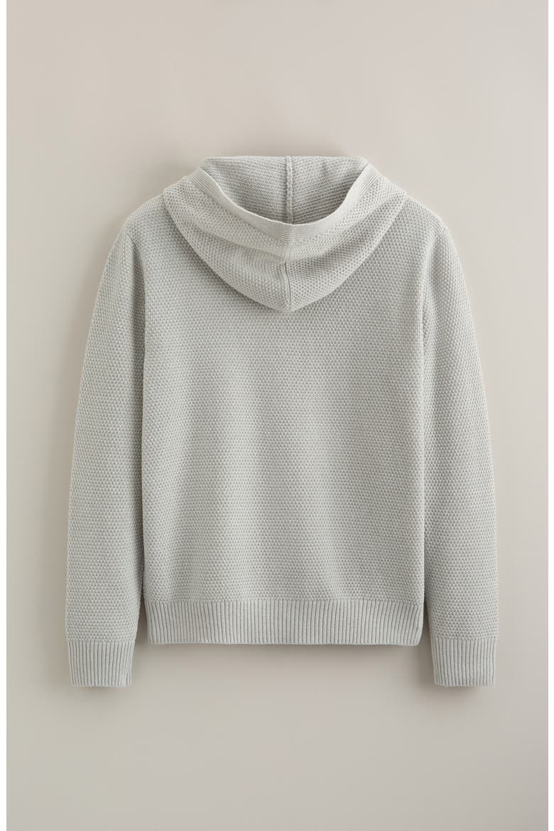 Kids' Hooded Henley Sweater, Alternate, color, GREY LT HEATHER
