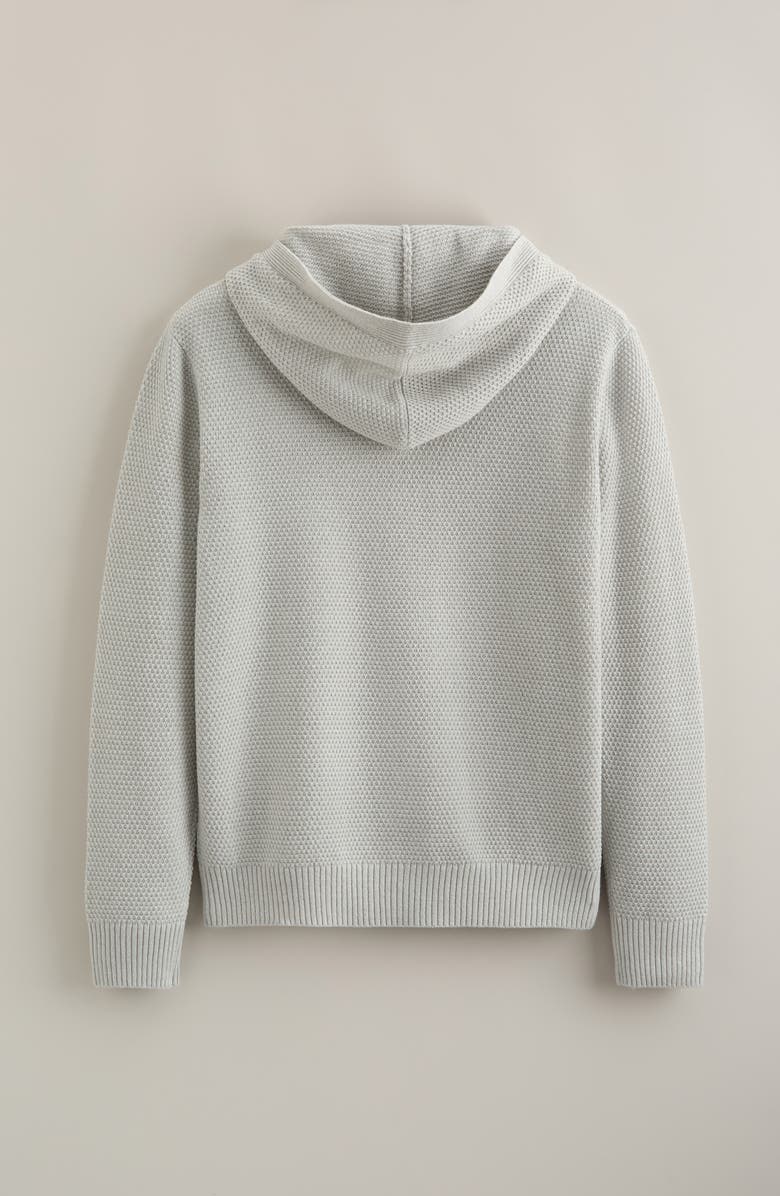 Nordstrom Kids' Hooded Henley Sweater, Alternate, color, Grey Lt Heather