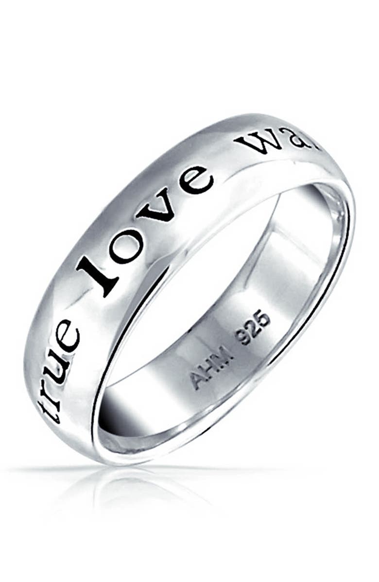 BLING JEWELRY Sterling Silver Pure Innocence Band Ring, Alternate, color, 