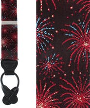 Trafalgar Illumination Explosion Silk Button End Suspenders