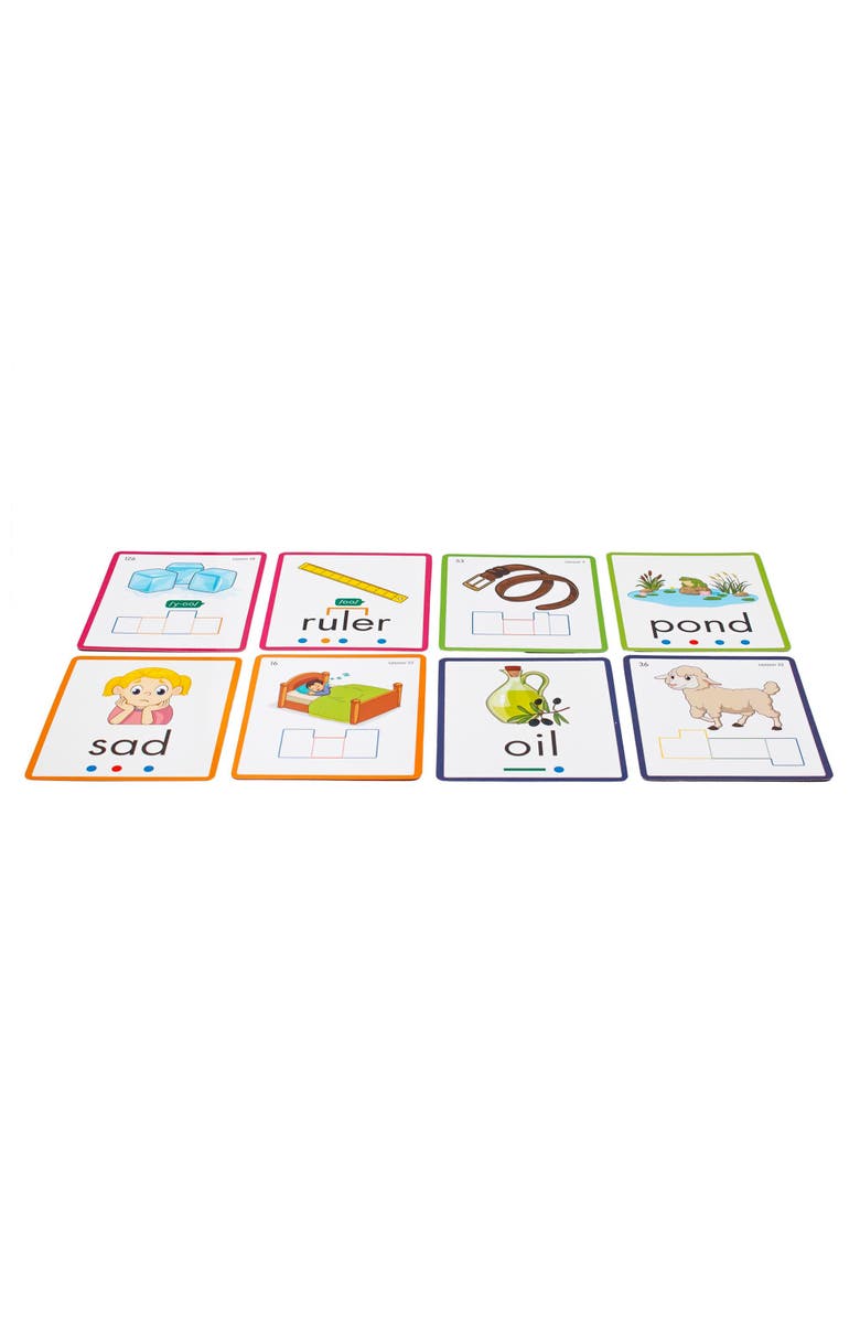 Junior Learning Rainbow Phonics Decodable Word Flash Cards, Alternate, color, Multicolored