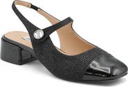 Charles David Zach Rhinestone Mary Jane Slingback Flat
