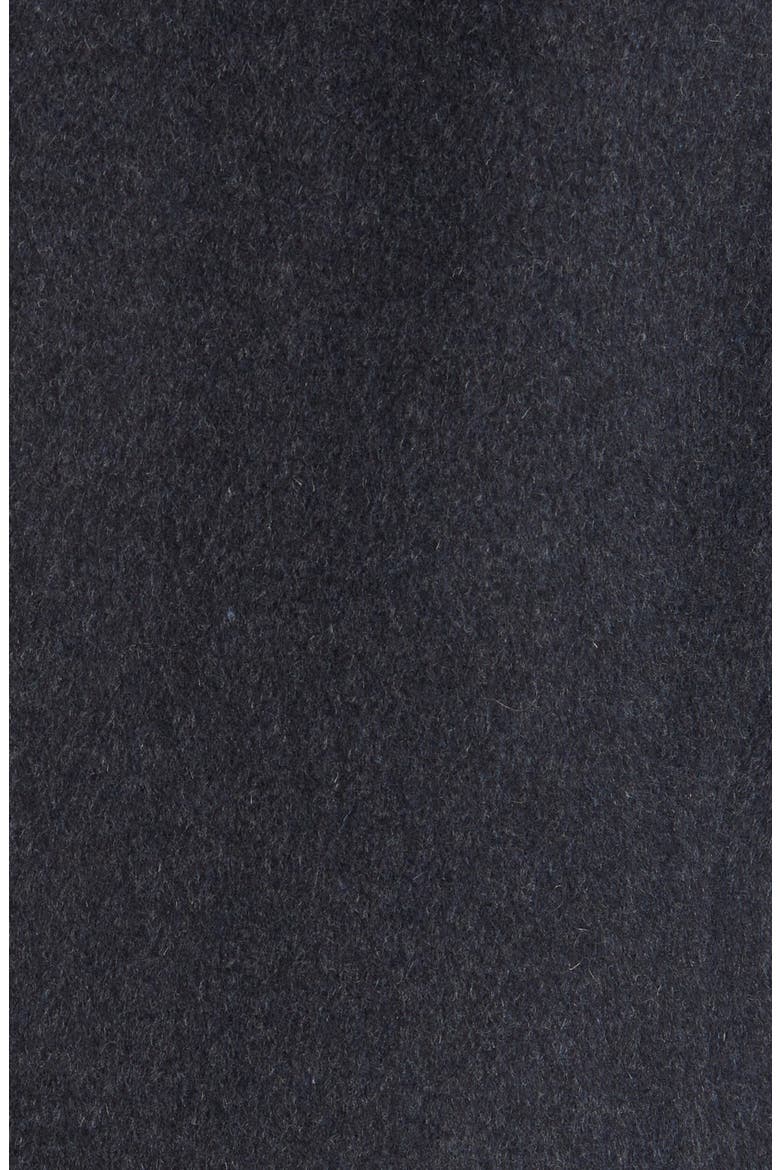 Asymmetric Slick Wool Blend Coat, Alternate, color, CHARCOAL