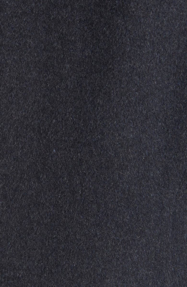 Cole Haan Signature Asymmetric Slick Wool Blend Coat, Alternate, color, Charcoal