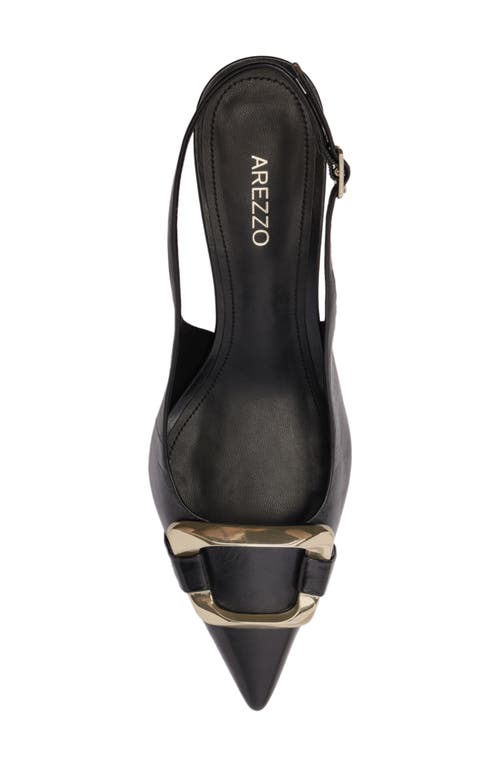Arezzo Felicity Slingback Pointed Toe Pump In Black