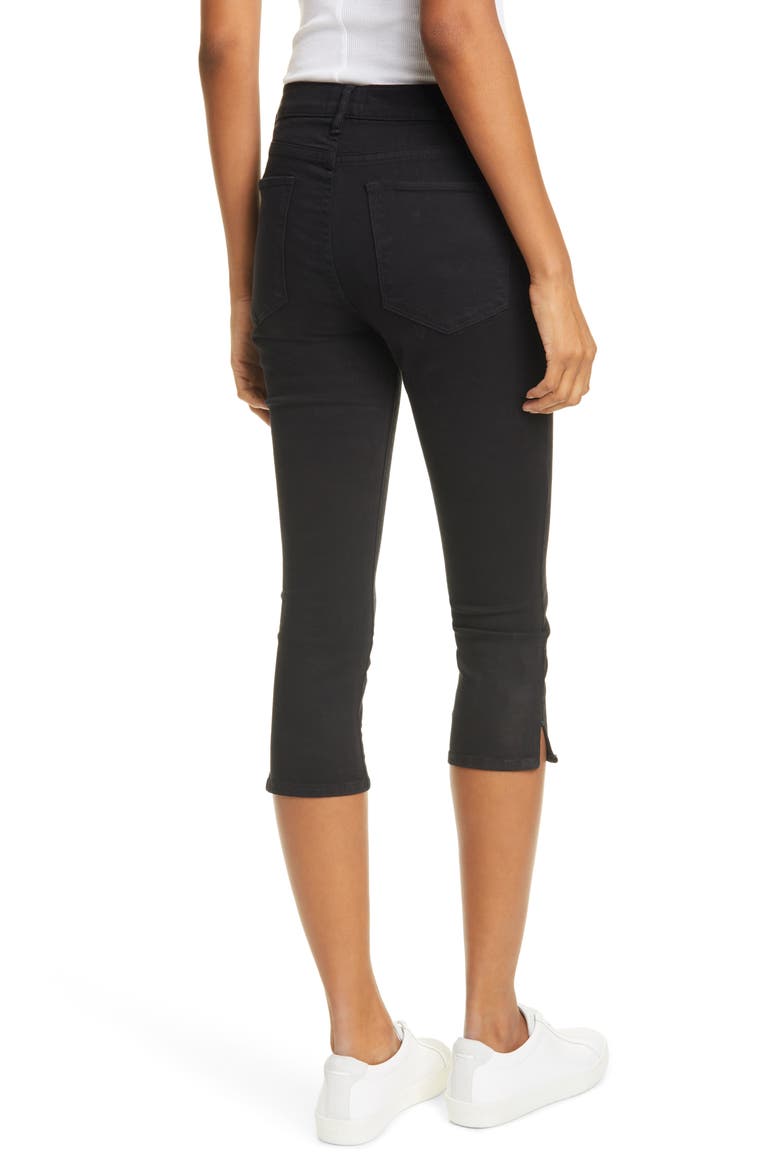Le High Pedal Pusher Jeans, Alternate, color, FILM NOIR