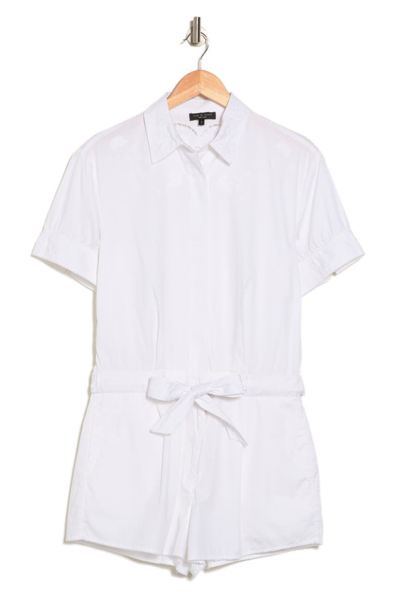 Surplus Cotton Romper, Alternate, color, WHITE