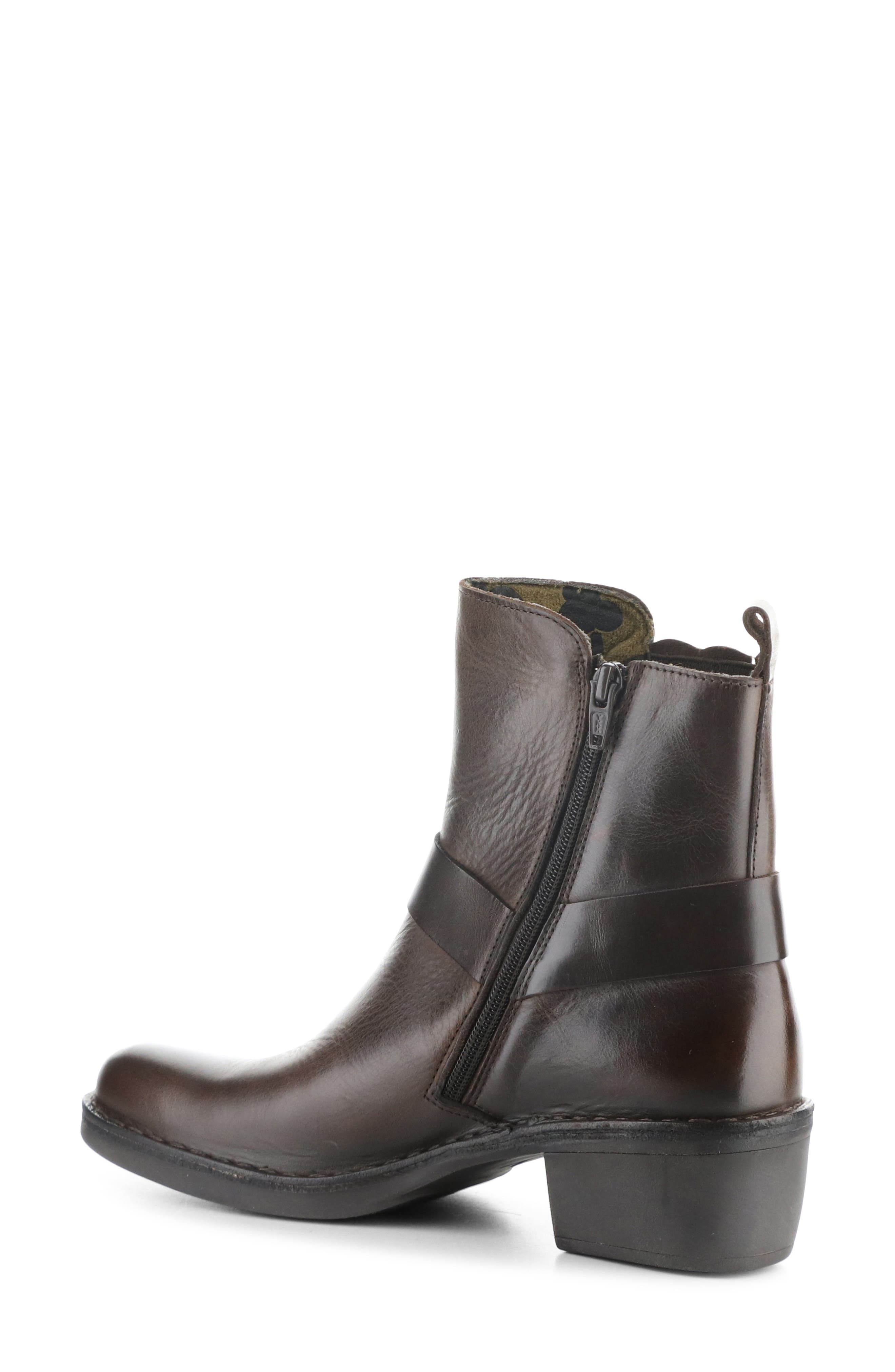 Fly London Mebi Bootie, Alternate, color, Dark Brown Rug