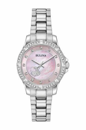 BULOVA Women's Analog Quartz Crystal Bracelet Watch, 30mm