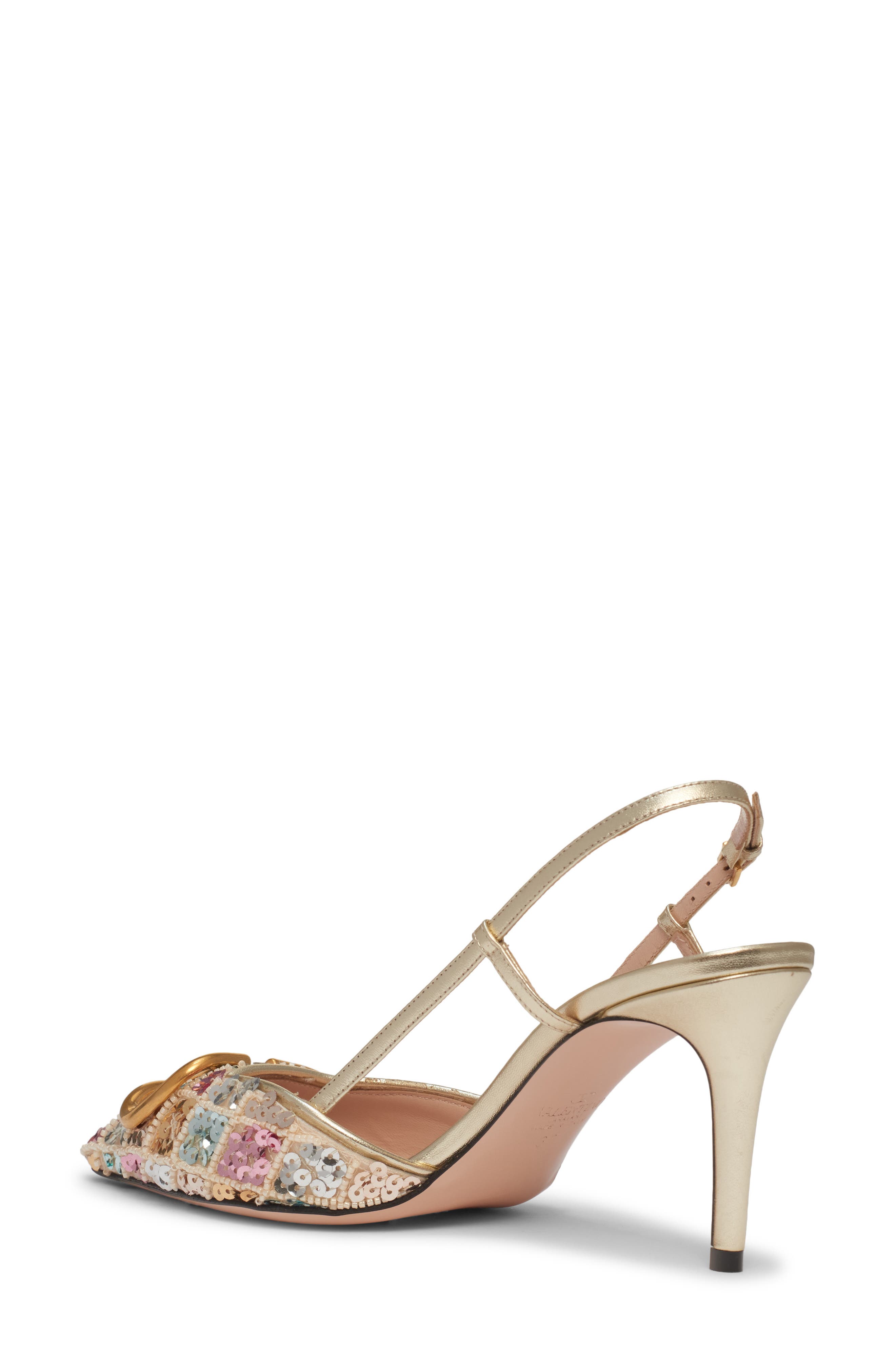 Valentino Garavani VLOGO Signature Slingback Pump, Alternate, color, Y5d Multicolor/Platino