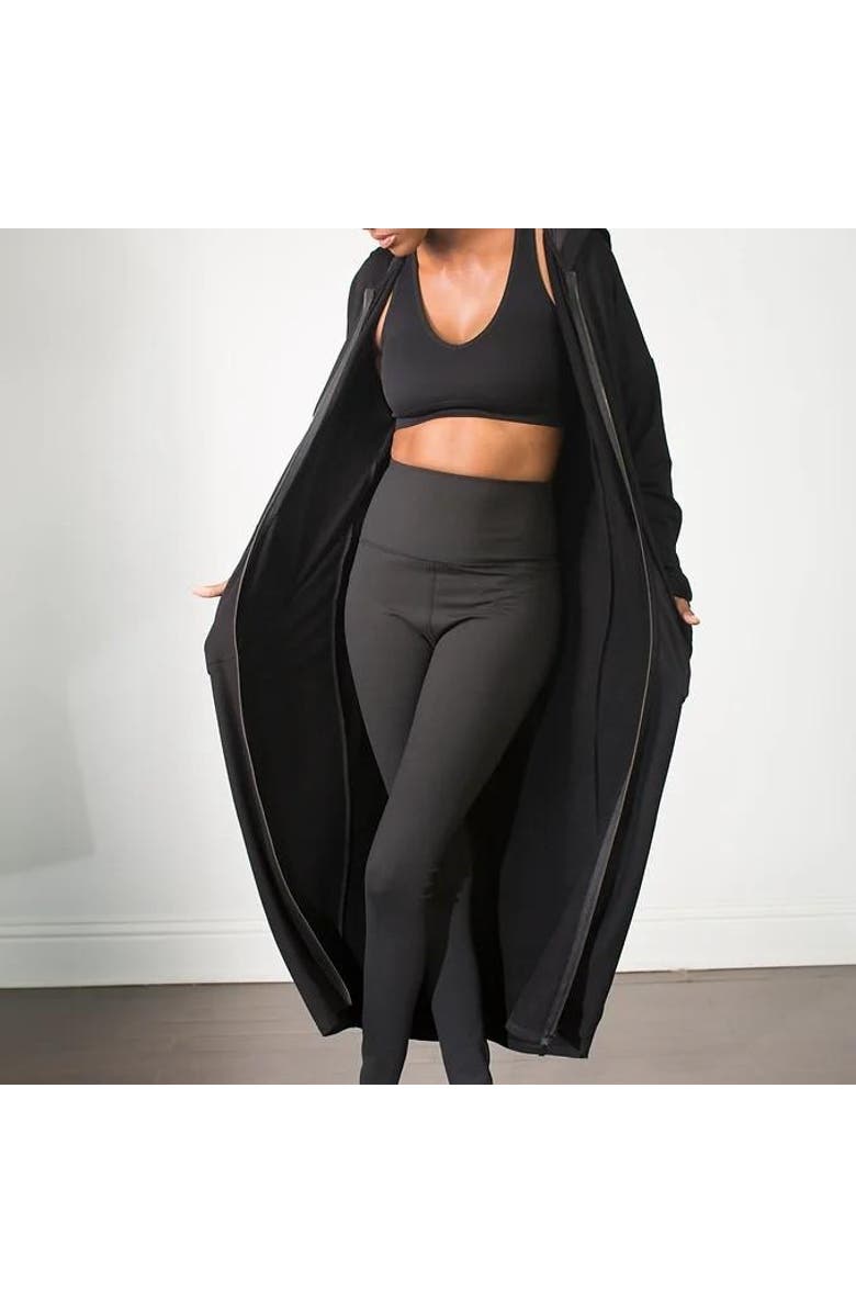 LAS Loungewear The Lat/long Hoodie, Alternate, color, Black