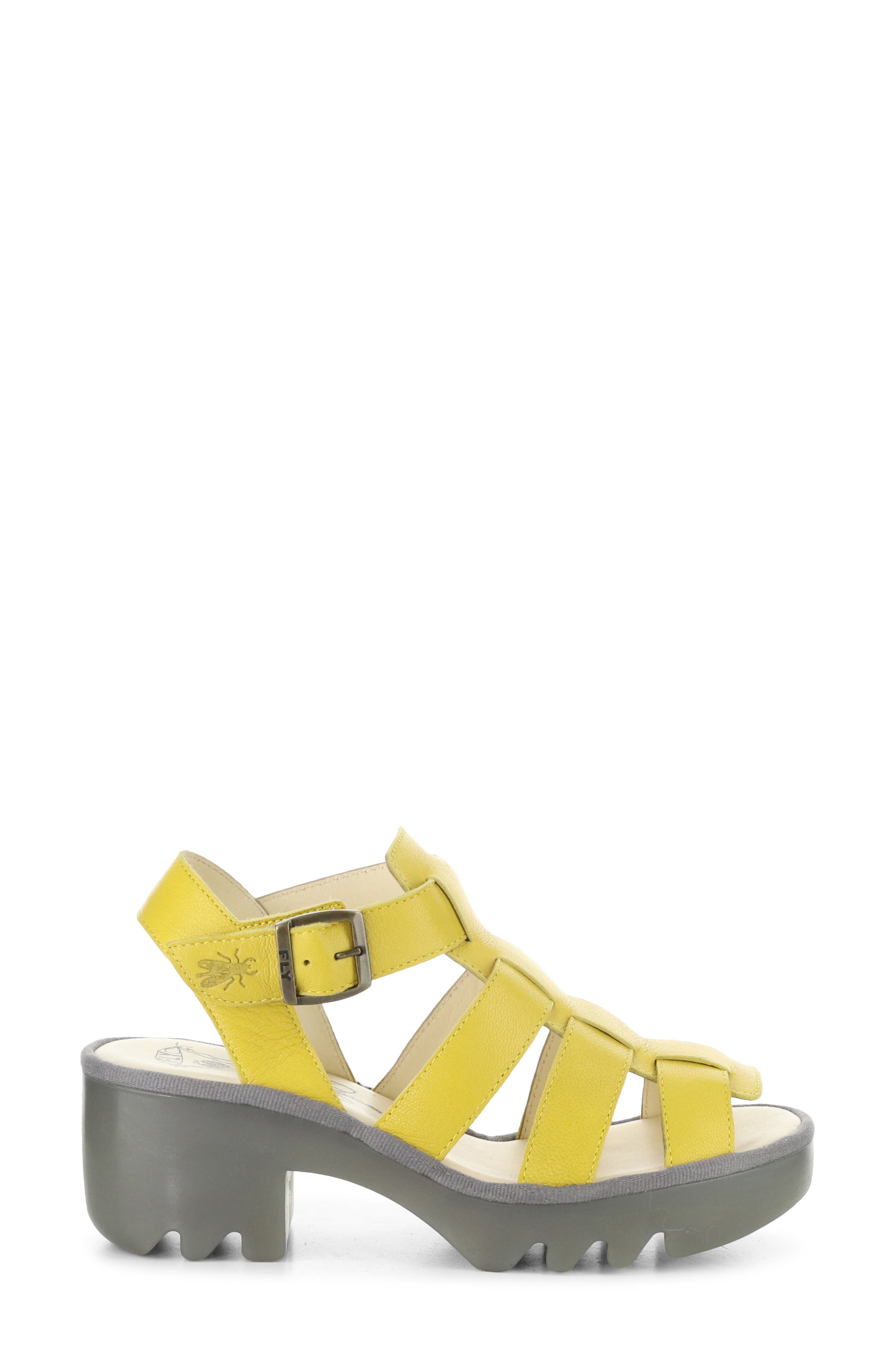 Terf Lug Sole Sandal, Alternate, color, 003 YELLOW MOUSSE