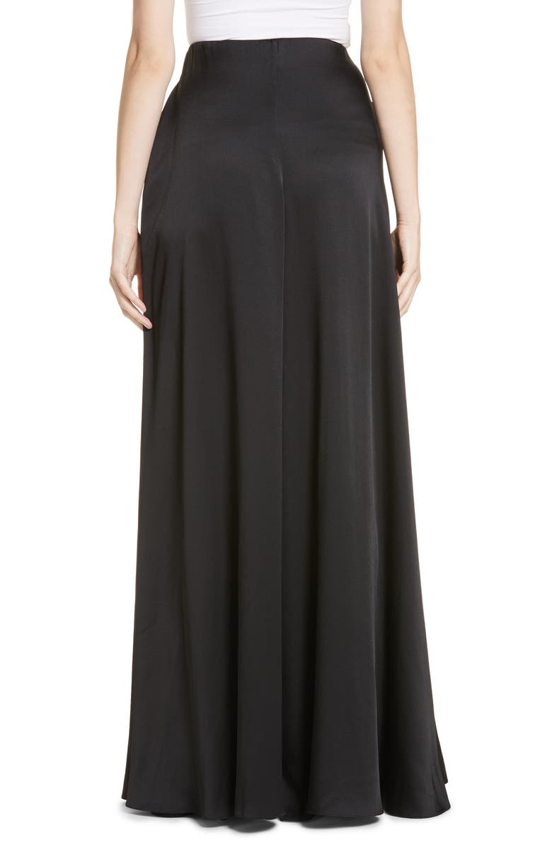 Rosetta Getty Crepe Back Satin Palazzo Pants, Alternate, color,