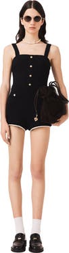 maje Tweed playsuit