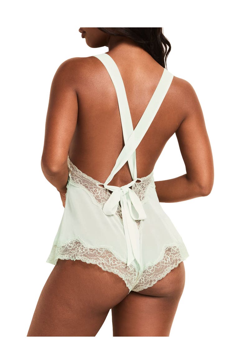 Maribel Romper Lingerie, Alternate, color, Light green