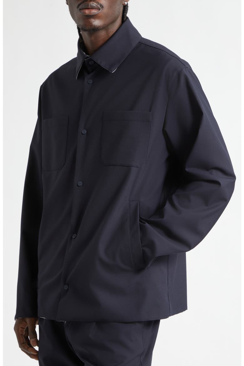 Reversible Shirt Jacket, Alternate, color, NAVY