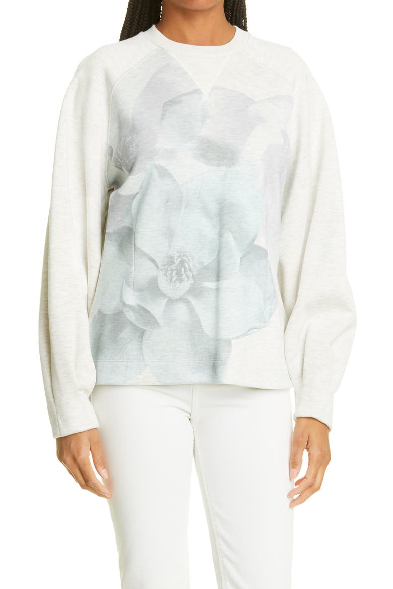 Perrine Floral Sweatshirt, Main, color, DARK GREY