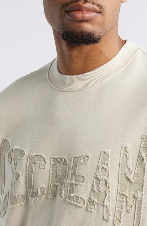 Icecream Fast Oversize Crewneck Sweatshirt In Gray