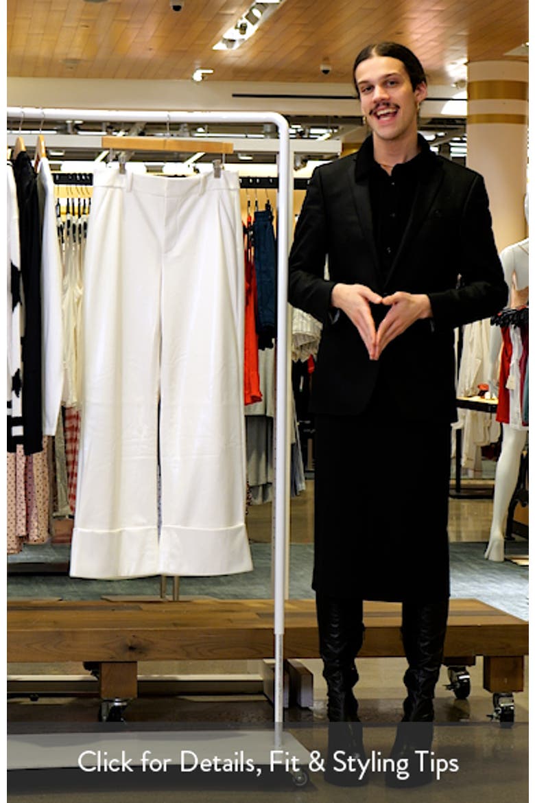 Alexander High Waist Faux Leather Pants video