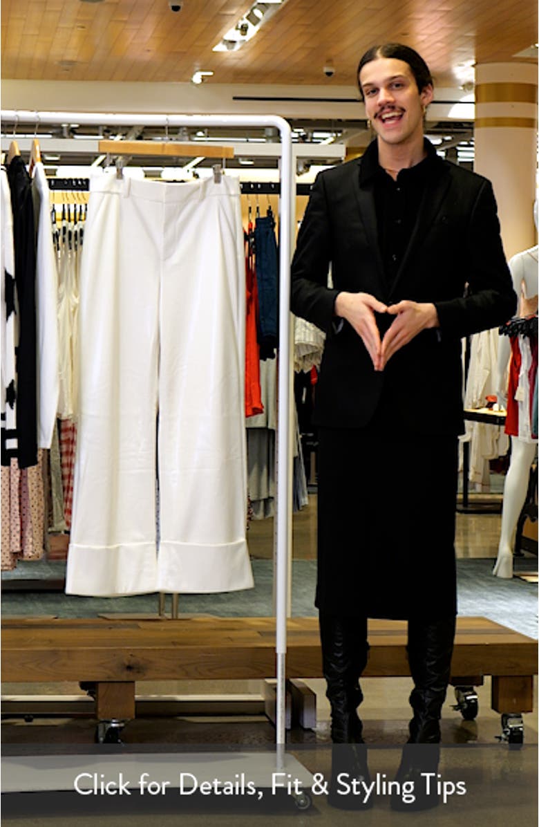 Alexander High Waist Faux Leather Pants, sales video thumbnail