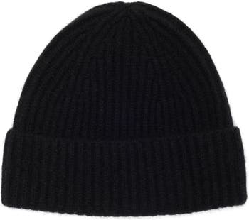 Cashmere Ribbed Beanie