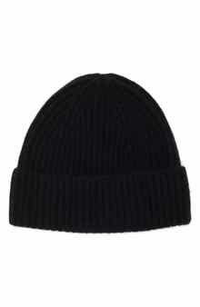 NORDSTROM RACK Cashmere Ribbed Beanie