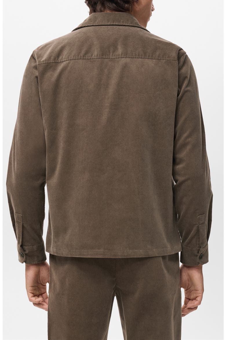 Regular Fit Corduroy Overshirt, Alternate, color, MINK GREY
