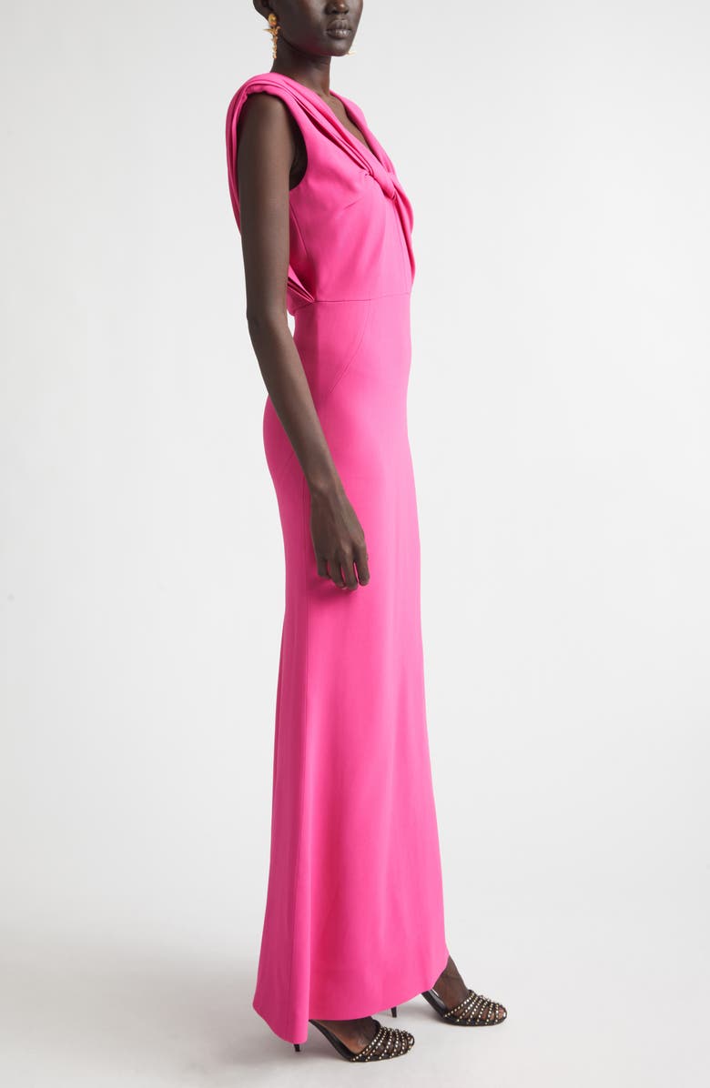 Givenchy Draped Cady Gown, Alternate, color, Fuchsia