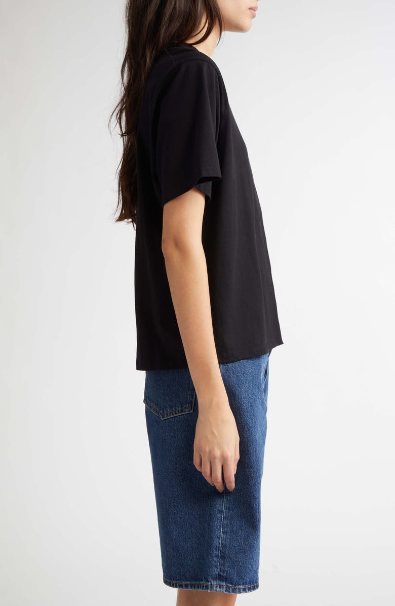 LOULOU DE SAISON Telanto Supima<sup>®</sup> Cotton T-Shirt, Alternate, color, Black