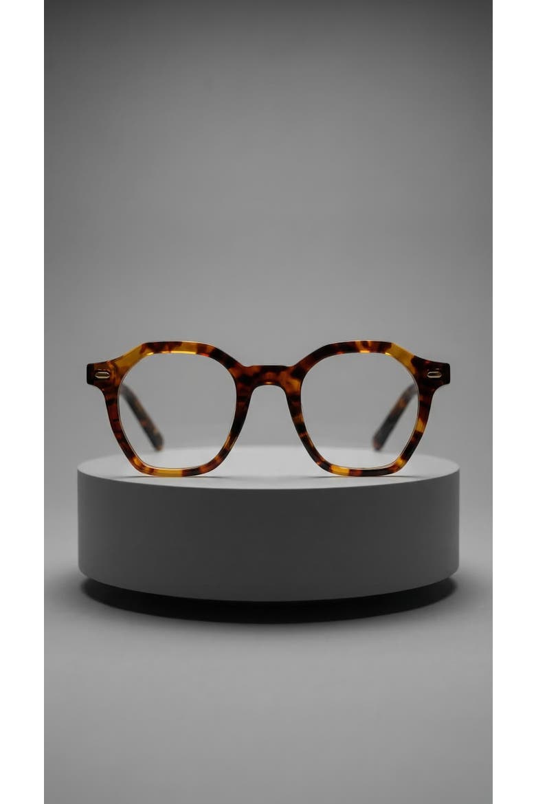 Dusk 46mm Geometric Eyeglasses, Main, color, Brown Tortoise