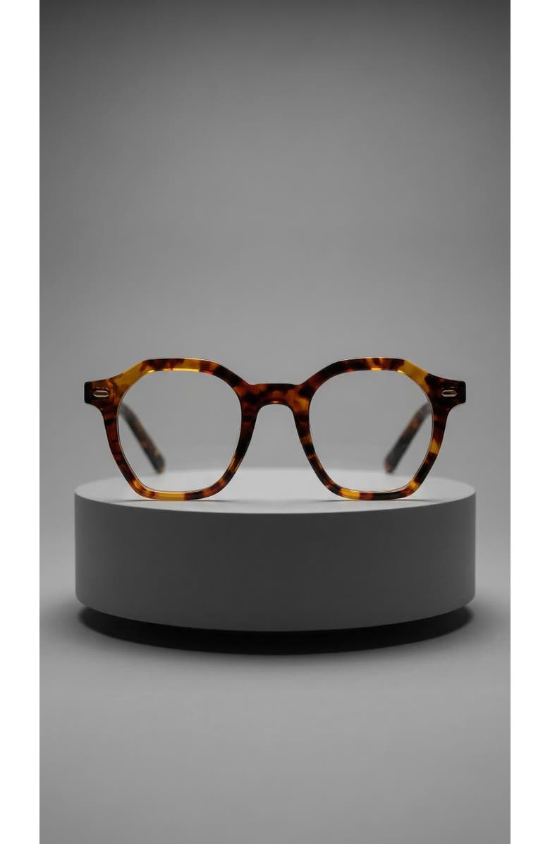 NCMPRBL Dusk 46mm Geometric Eyeglasses, Main, color, Brown Tortoise