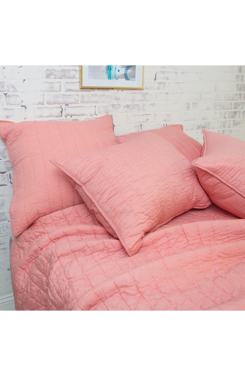 carol & frank Channel Stitch Quilt, Alternate, color, Pink