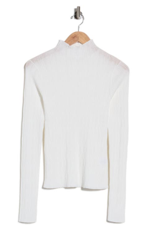 Hugh Mock Neck Rib Sweater