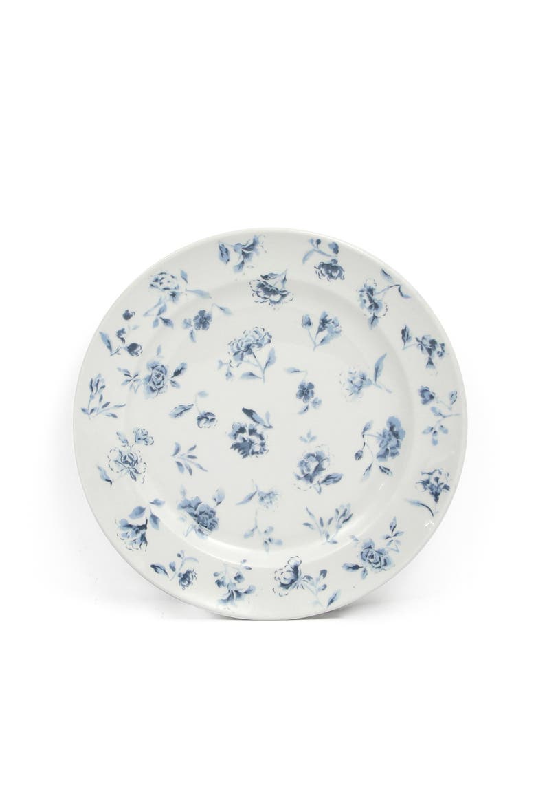 Empress Bouquet Decorated Chip-Resistant Porcelain Dinnerware Set, Alternate, color, Blue Floral