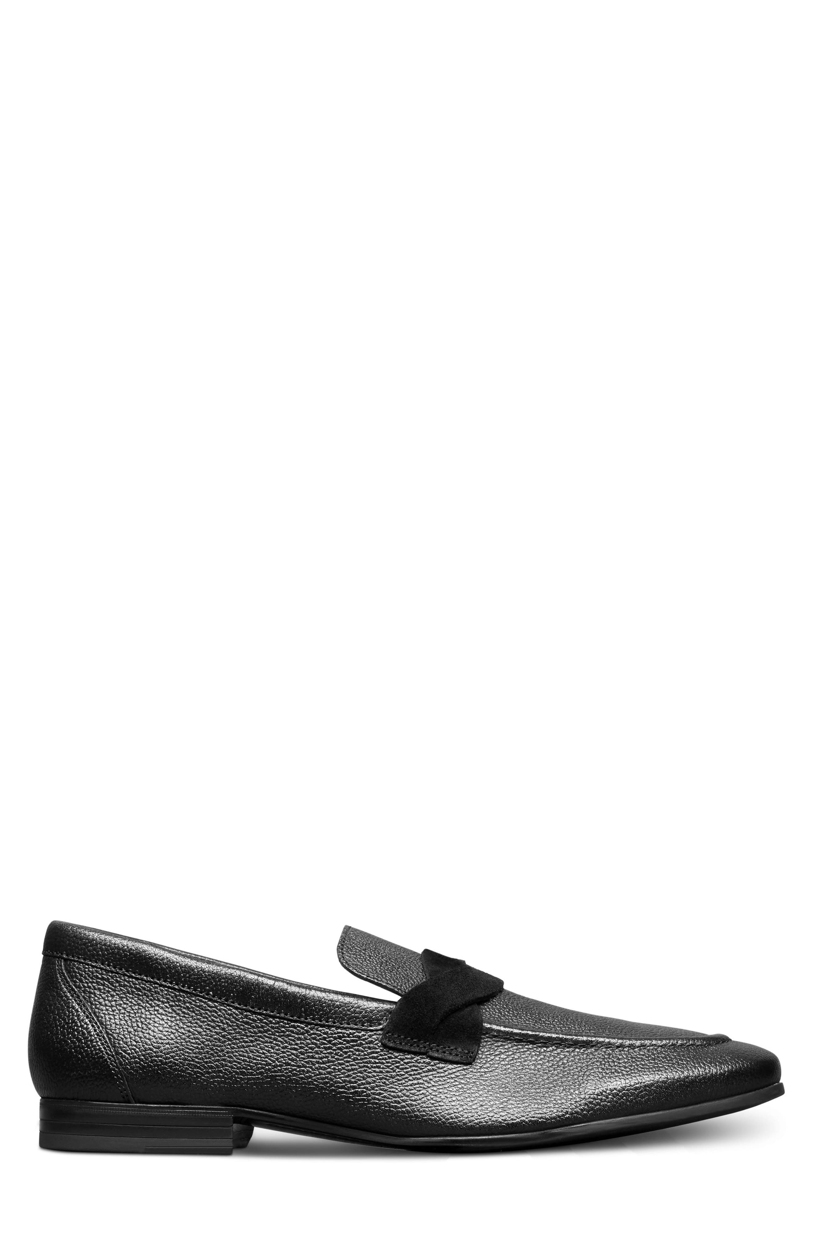 Allen Edmonds Lawrence Apron Toe Loafer, Alternate, color, Black
