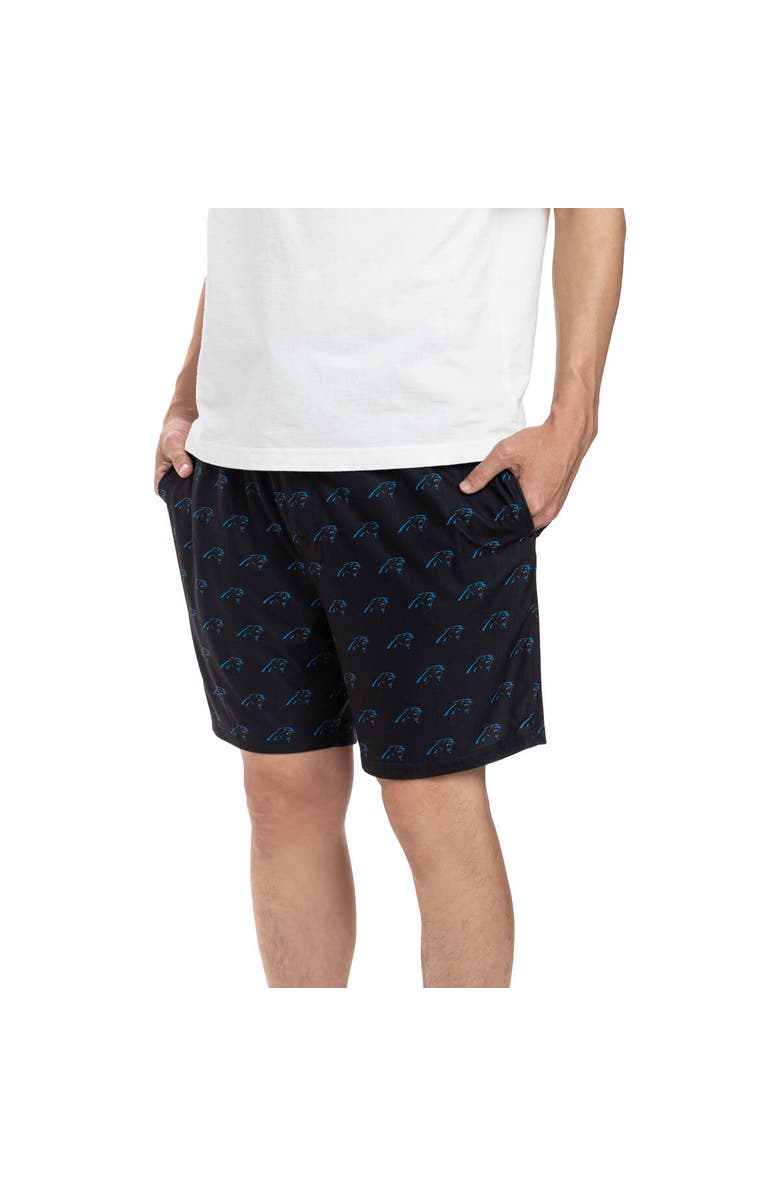 CONCEPTS SPORT Men's Concepts Sport Black Carolina Panthers Gauge Jam Two-Pack Shorts Set, Alternate, color, 