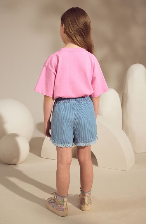 Next Kids' Stay Wild Oversize Graphic T-shirt & Stripe Drawstring Shorts Set