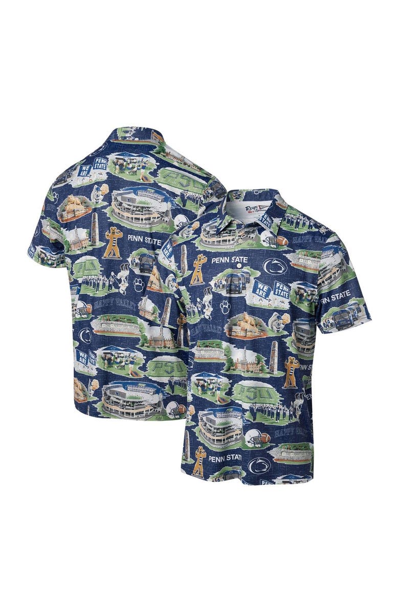 Reyn Spooner Men's Reyn Spooner Navy Penn State Nittany Lions Scenic Polo, Main, color, Navy