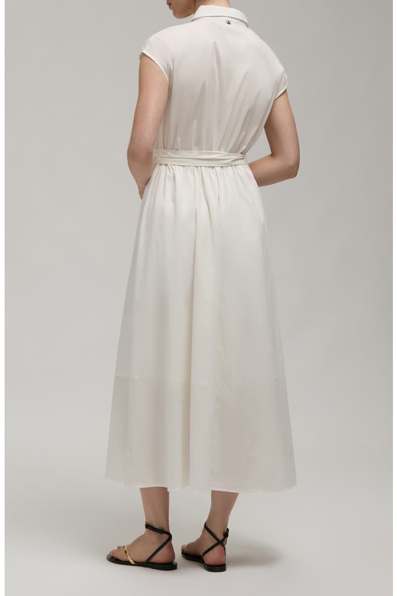 Midi Button Down Embroideried Shirt Dress, Alternate, color, SNOW-WHITE