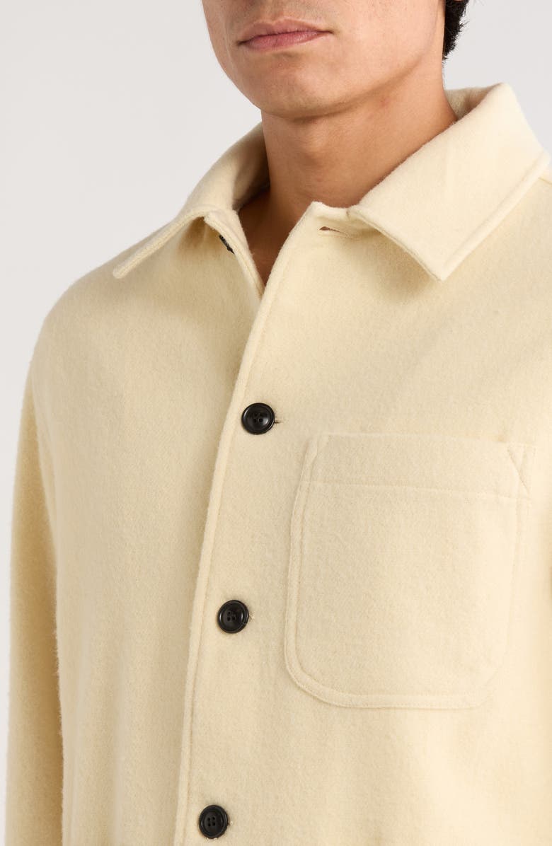 MERZ B SCHWANEN Burel Wool Shirt Jacket, Alternate, color, Nature