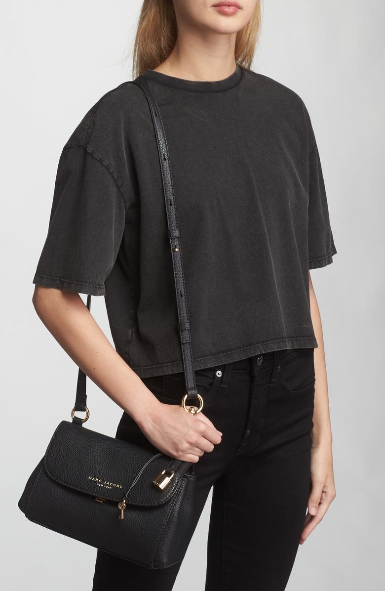 Marc Jacobs Mini Boho Grind Leather Shoulder Bag, Alternate, color,