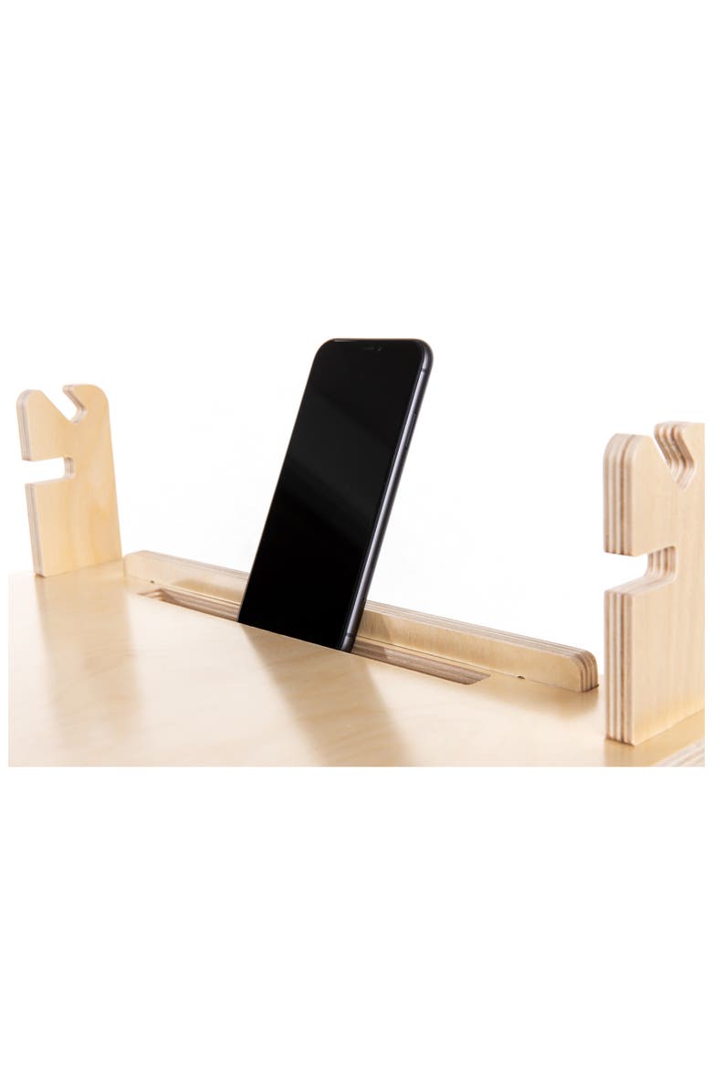 Allstand Adjustable Desk Stand, Alternate, color, BIRCH