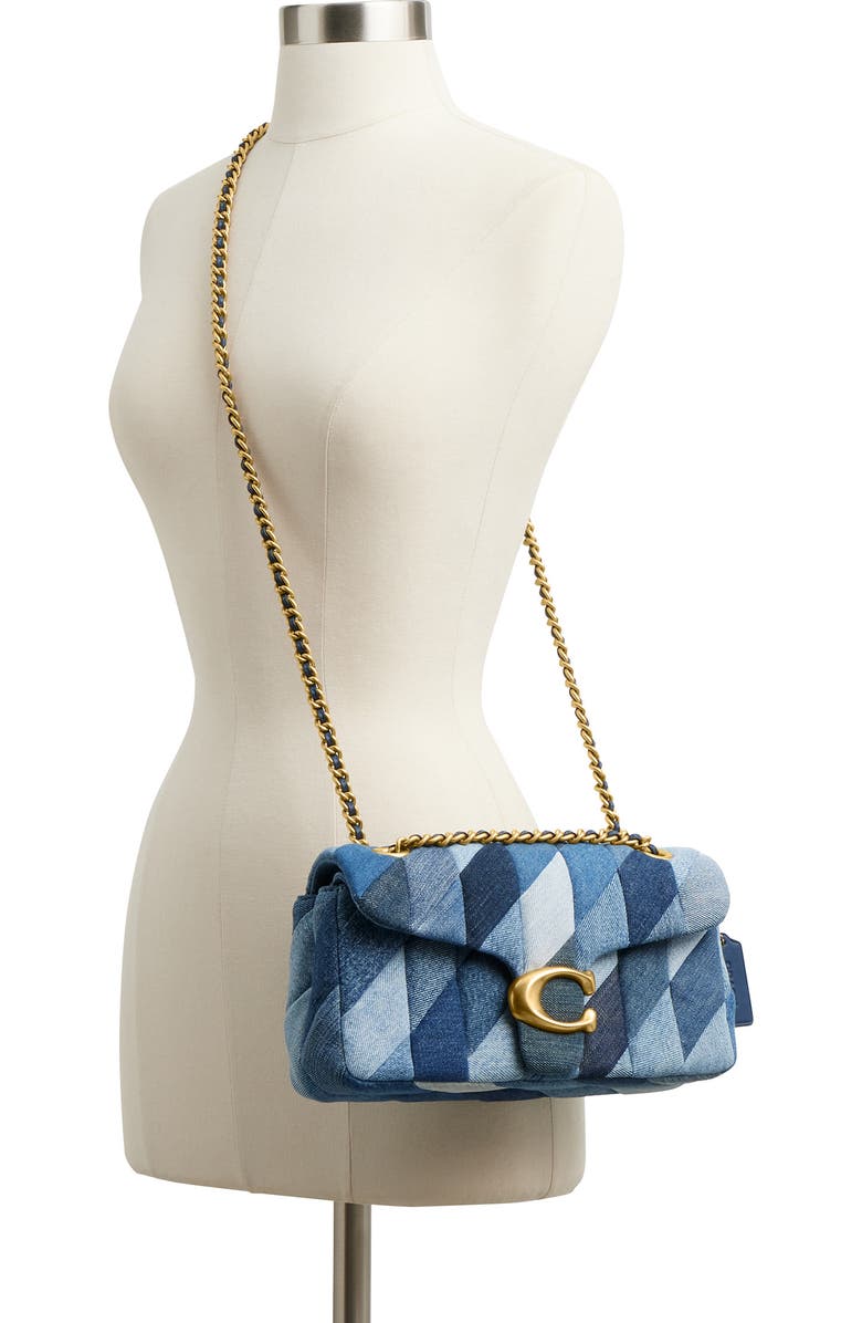 COACH Tabby Quilted Patchwork Denim Shoulder Bag, Alternate, color,