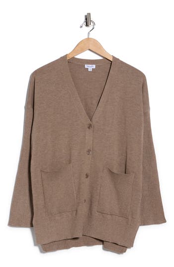 Splendid Geneva V-neck Cardigan In Brown