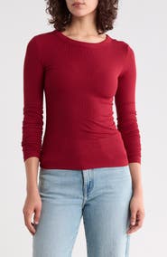 Abound Long Sleeve Rib Knit T-Shirt