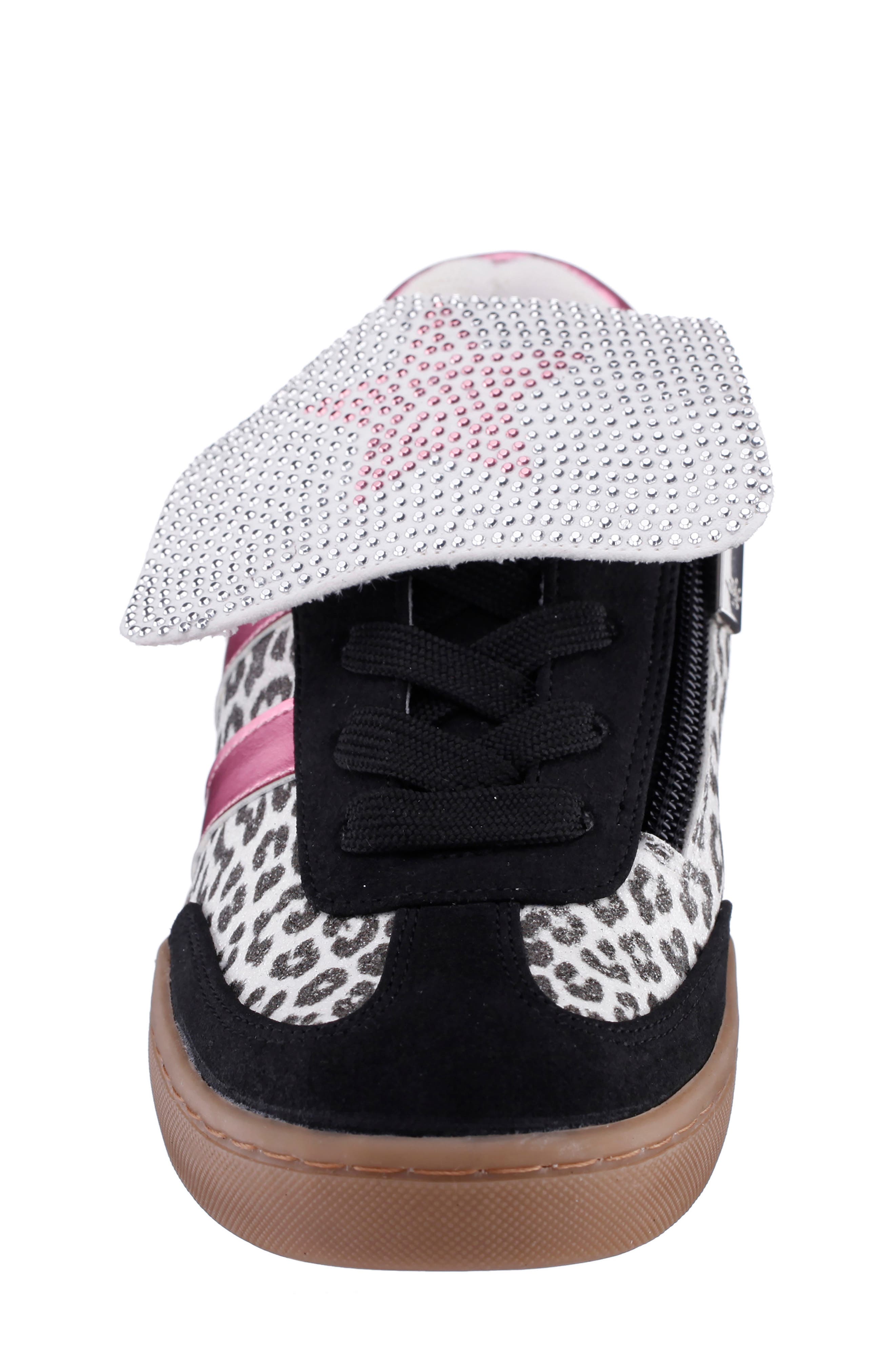 Kids' Cruise Sneaker, Alternate, color, LEOPARD GLITTERSTONES